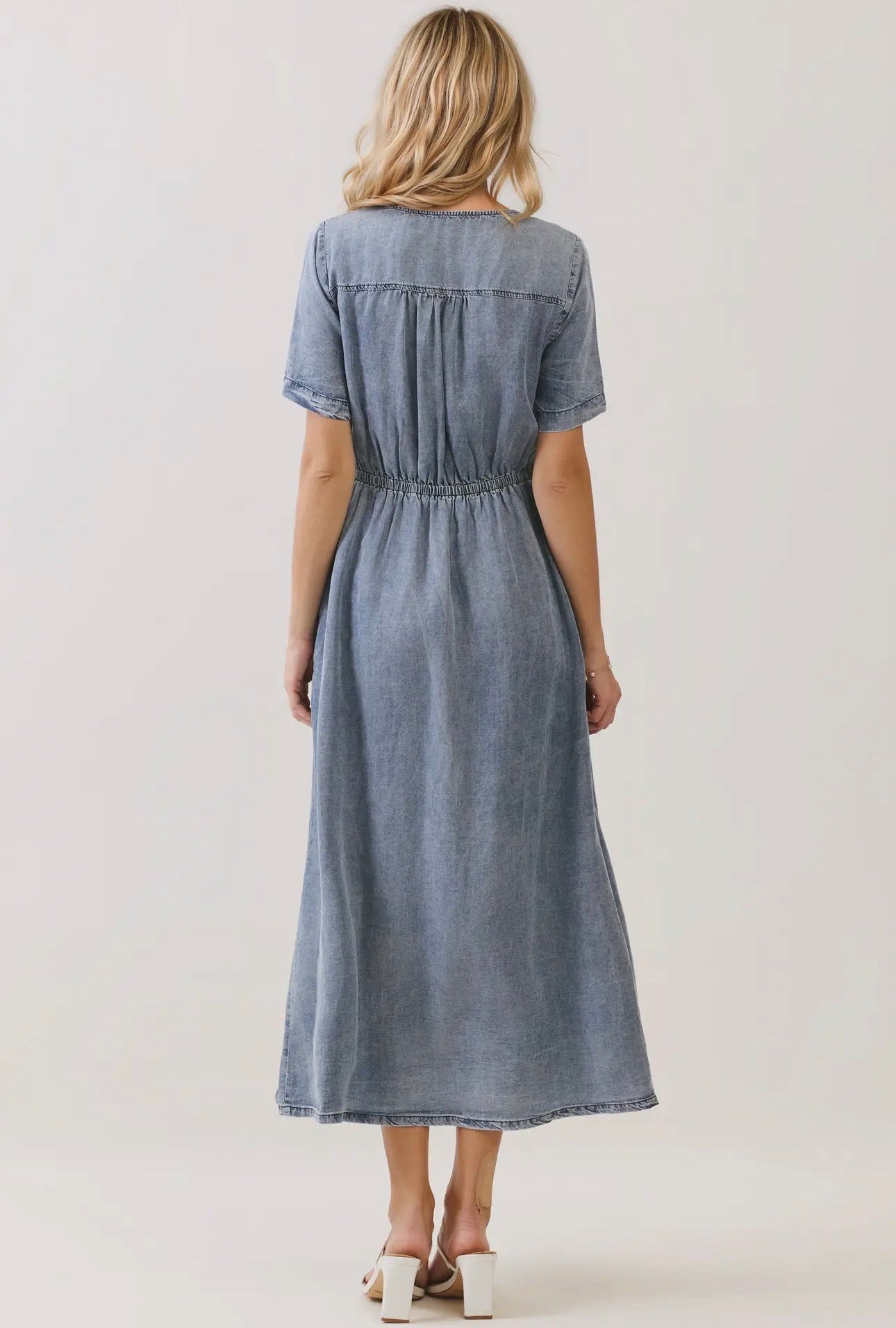 Jenny Midi Denim Dress