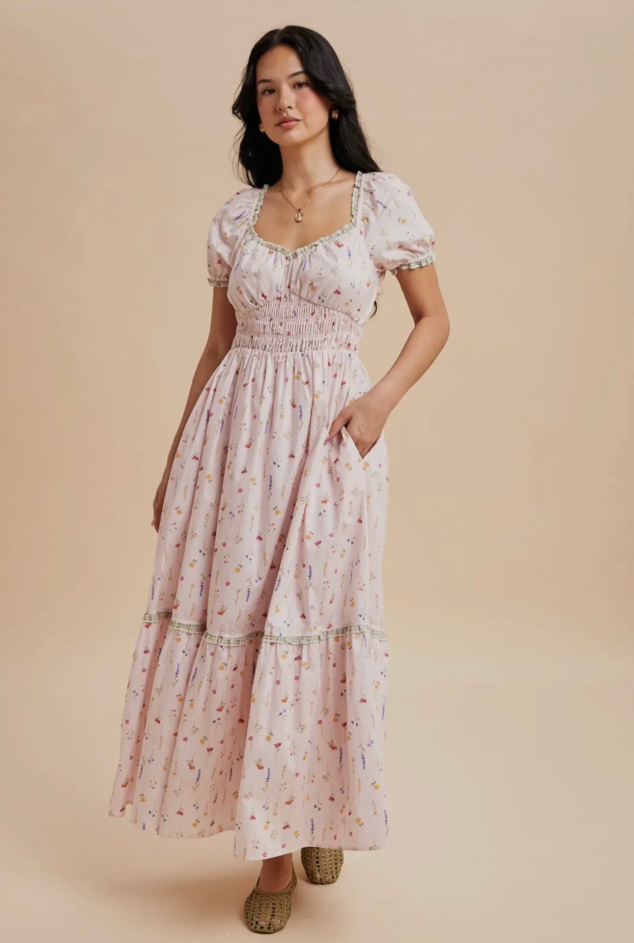 Arleth Floral Cotton Maxi Dress