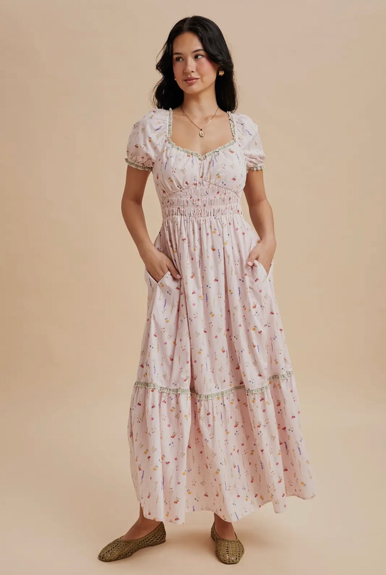 Arleth Floral Cotton Maxi Dress