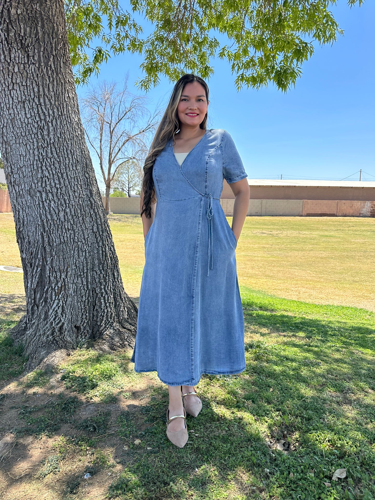 Jenny Midi Denim Dress