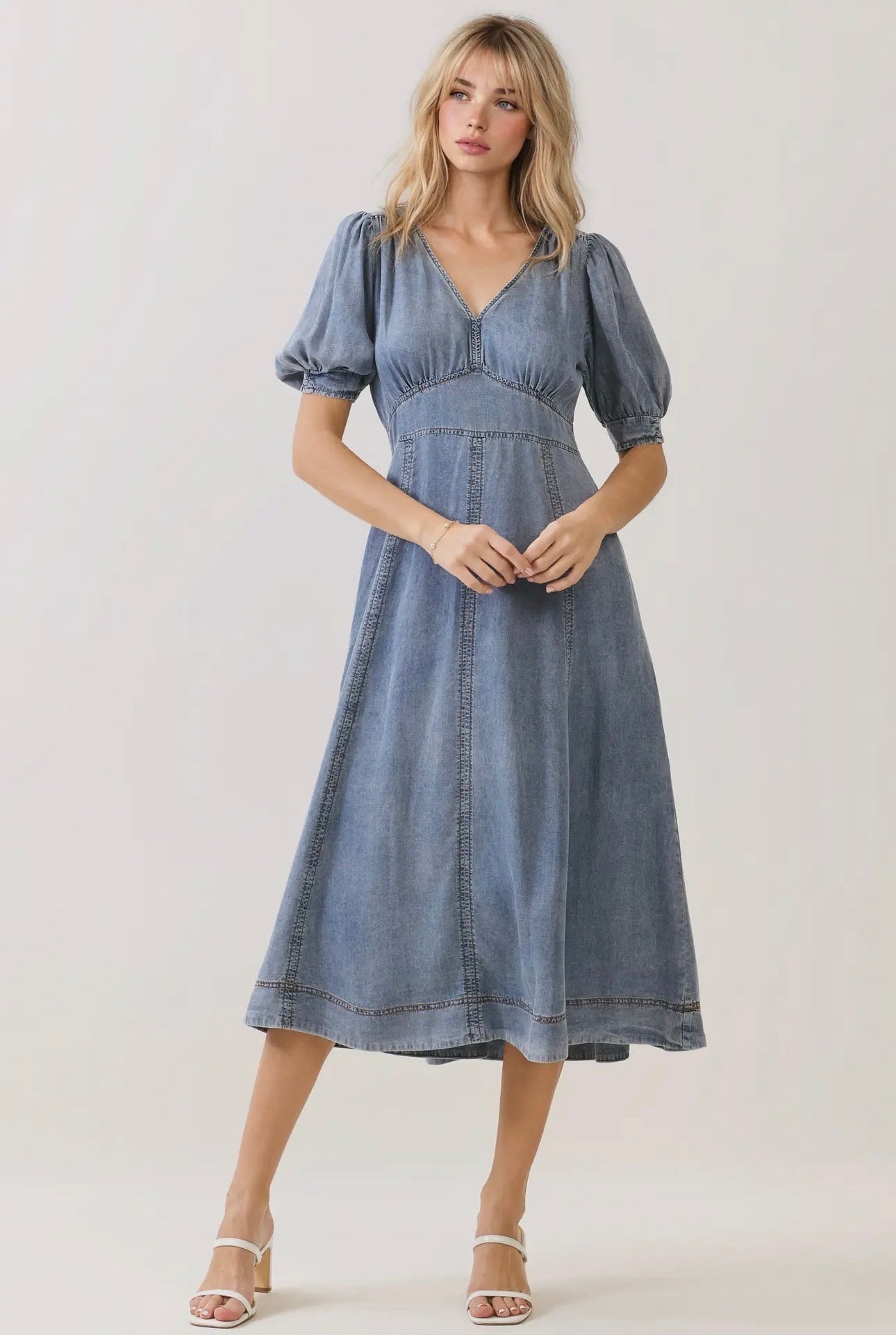 Nelly Midi Denim Dress