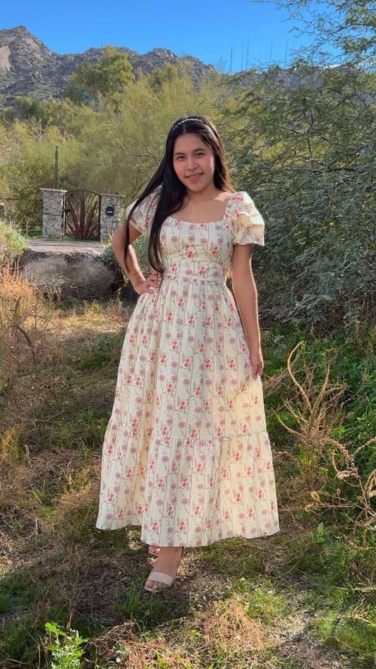 Elizabeth Cotton Floral Maxi Dress