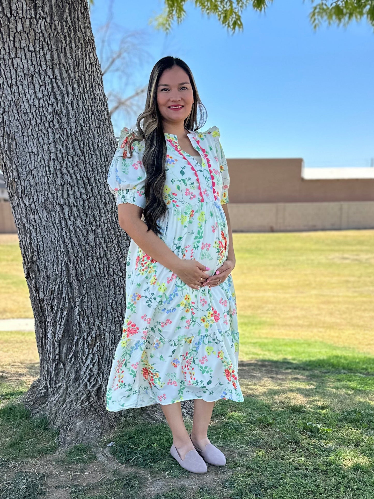 Emma Floral Tiered Dress