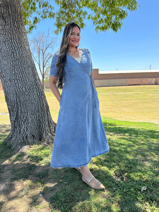 Jenny Midi Denim Dress