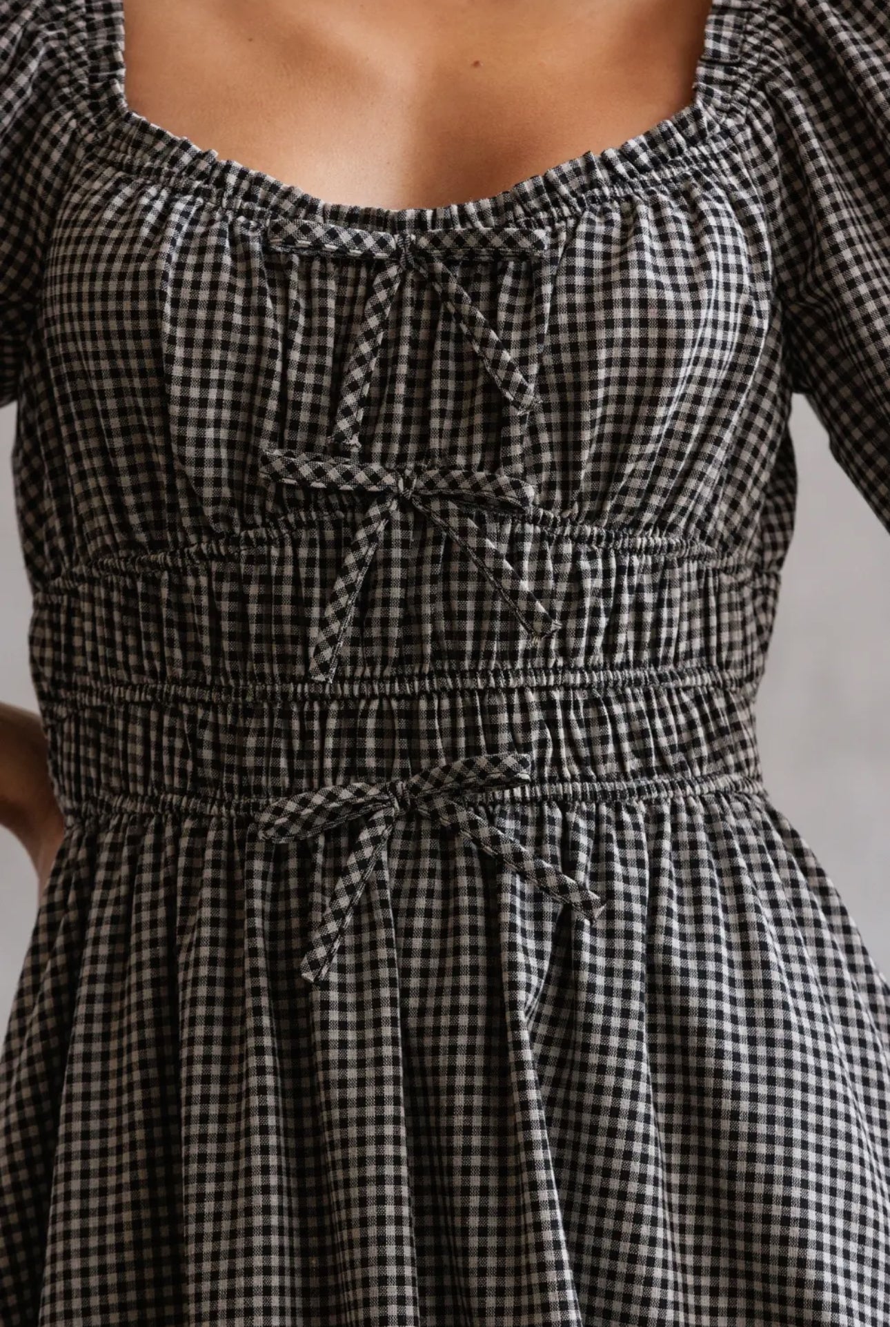 Adah Puff Sleeve Gingham