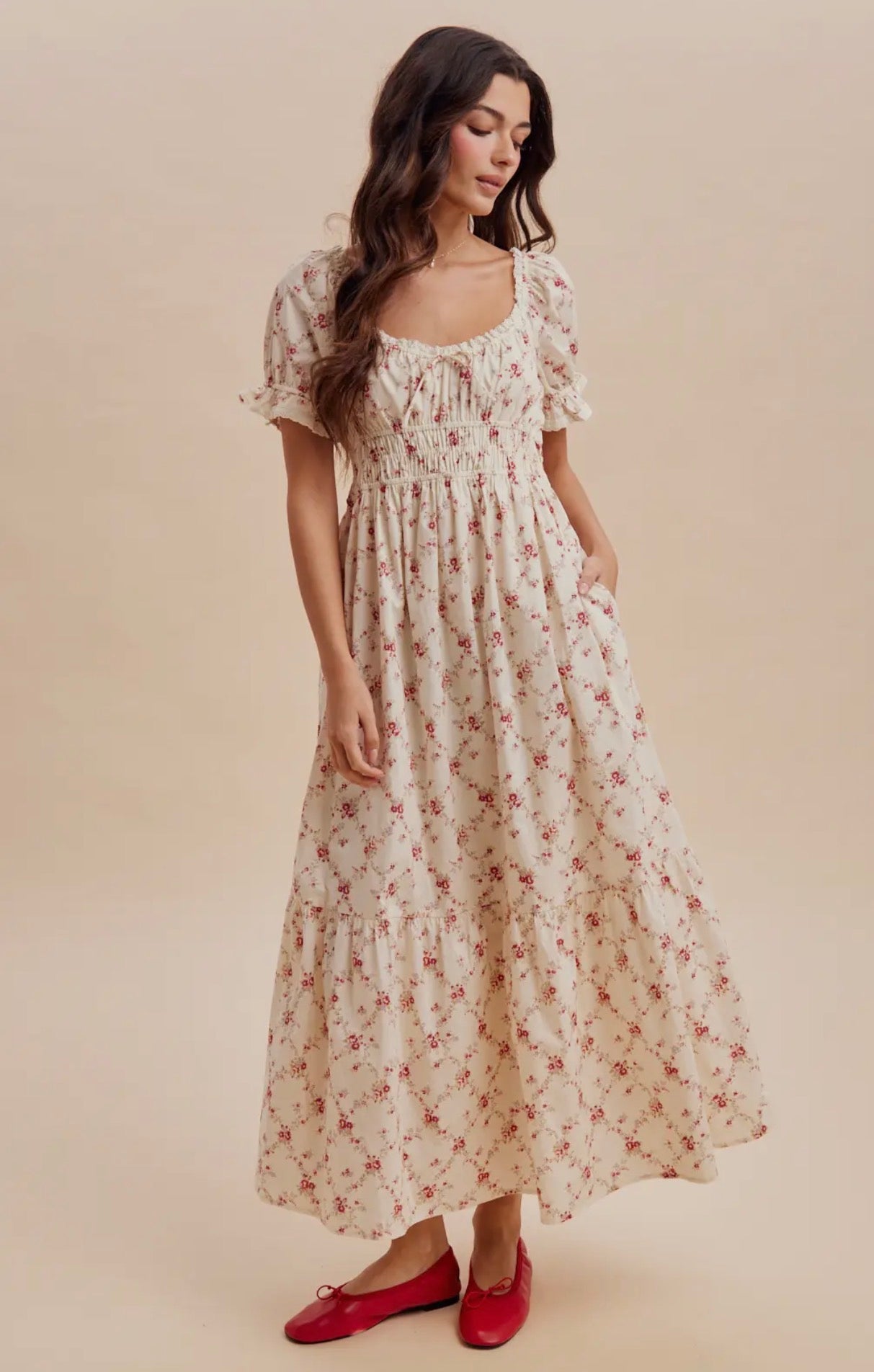 Dana Floral Smocked Maxi Dress