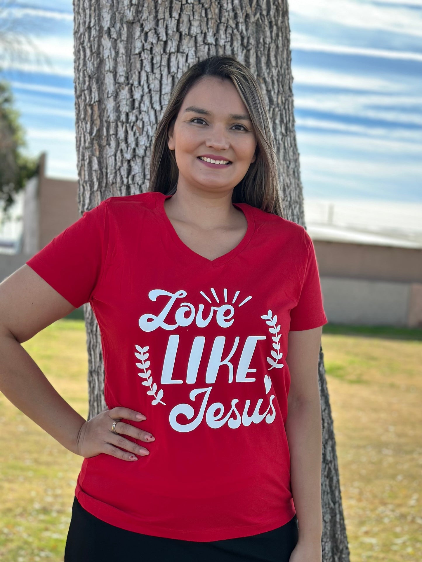Love like JESUS - Softstyle Ladies Tee