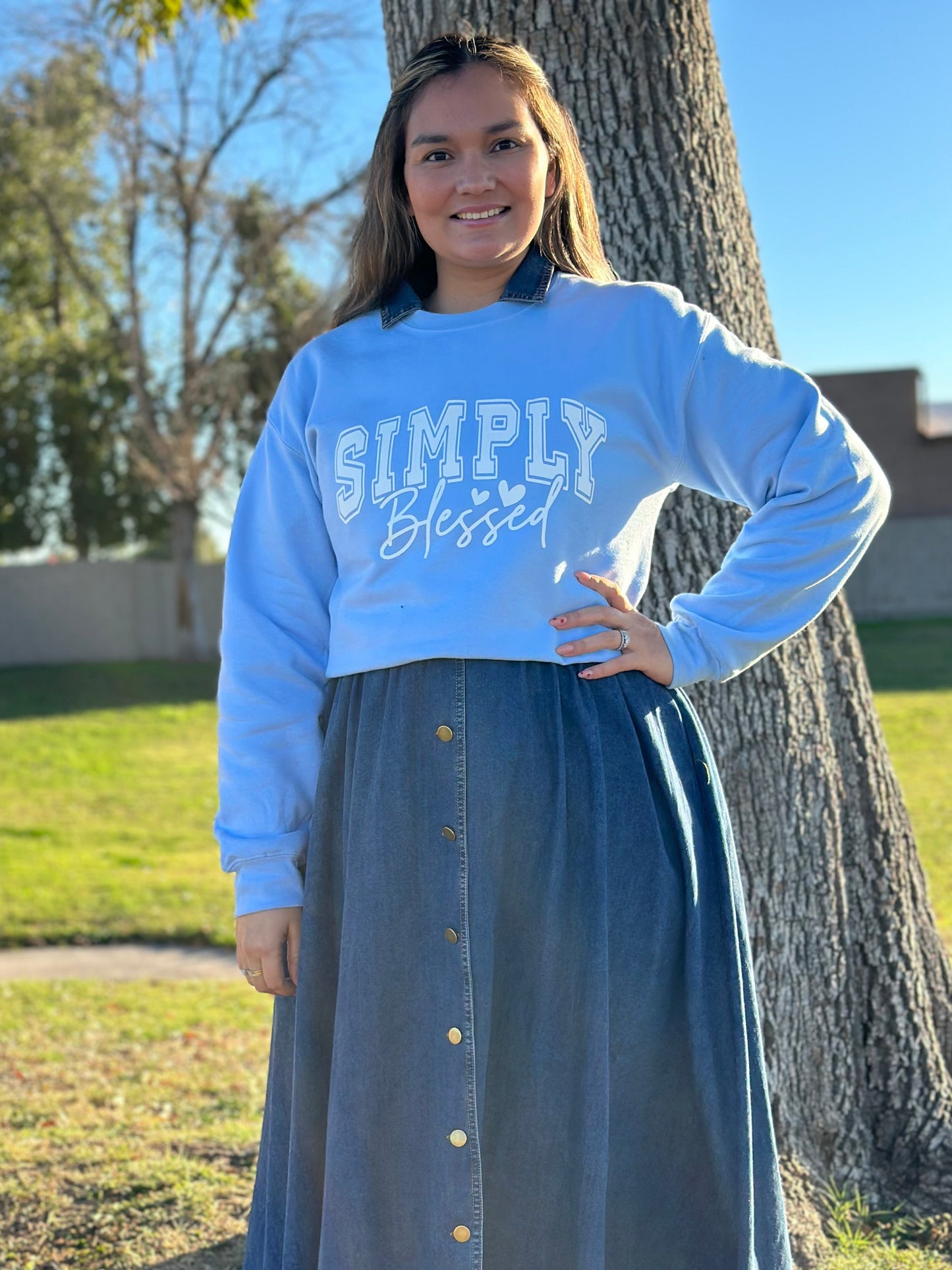 Simply Blessed - Crewneck Sweatshirt