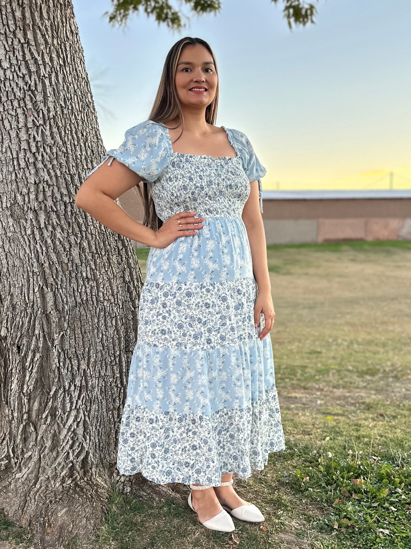 Eli - Floral Smocked Puff Sleeve Dress