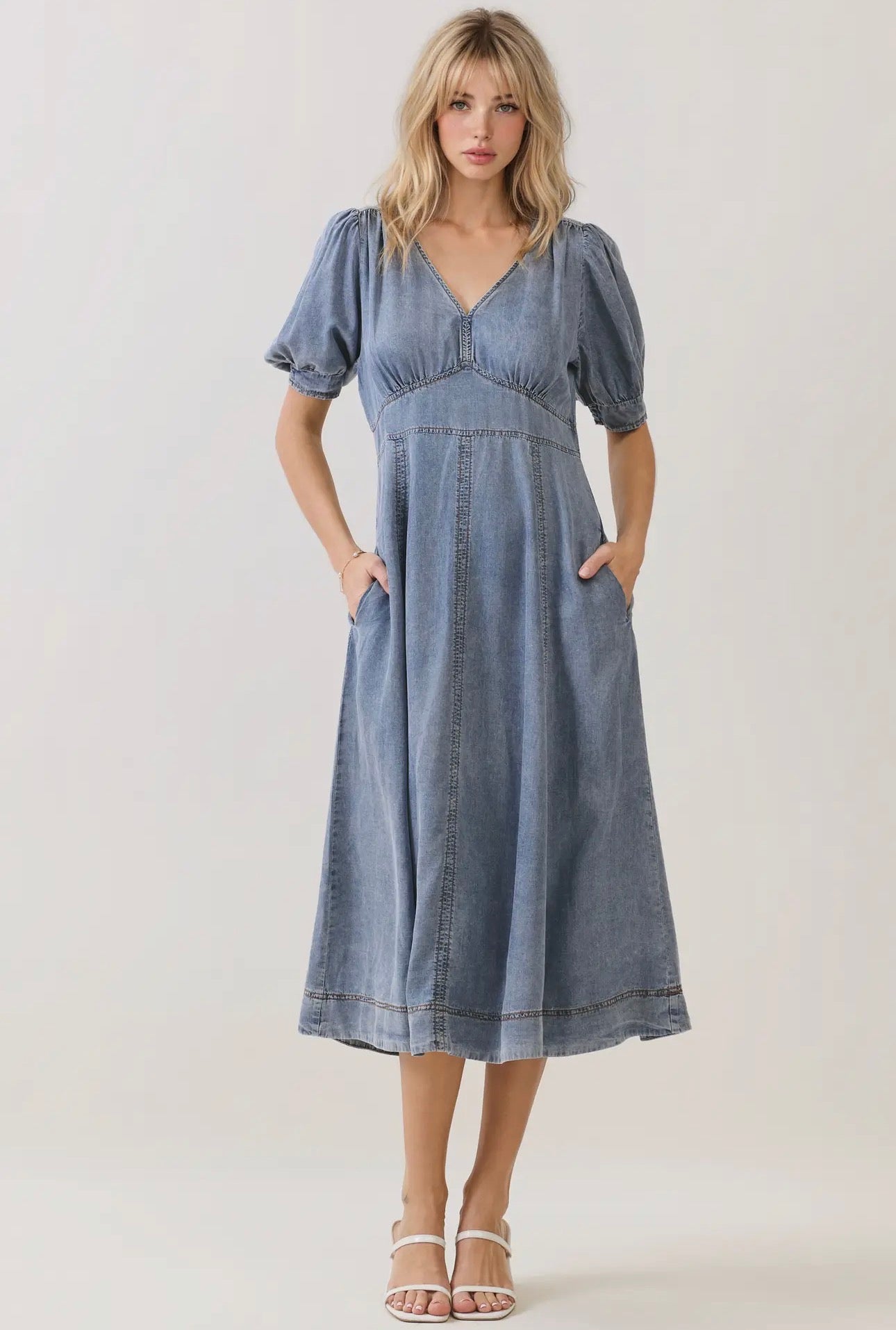 Nelly Midi Denim Dress