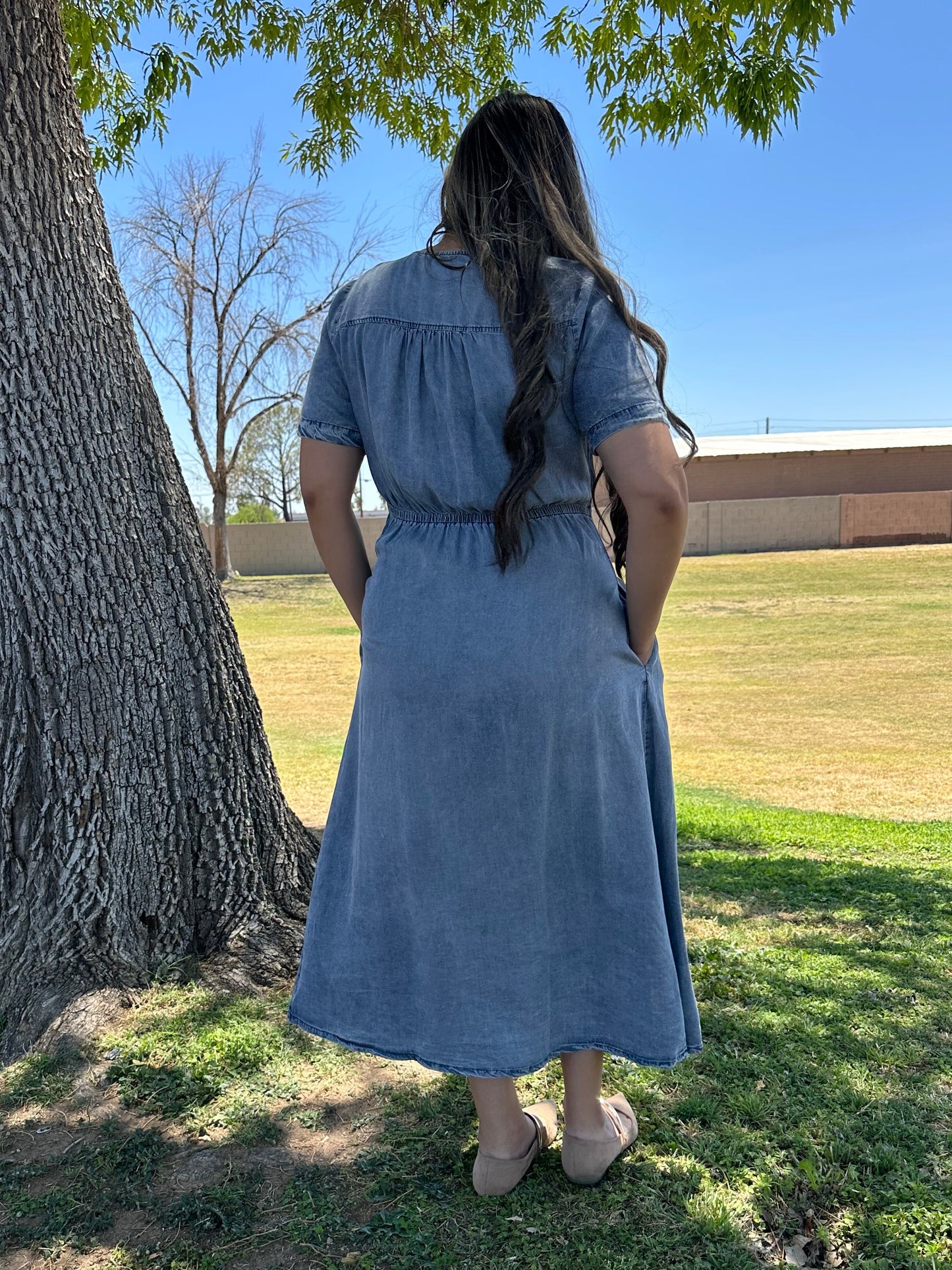 Jenny Midi Denim Dress