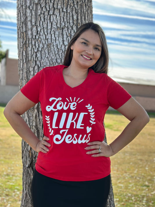 Love like JESUS - Softstyle Ladies Tee