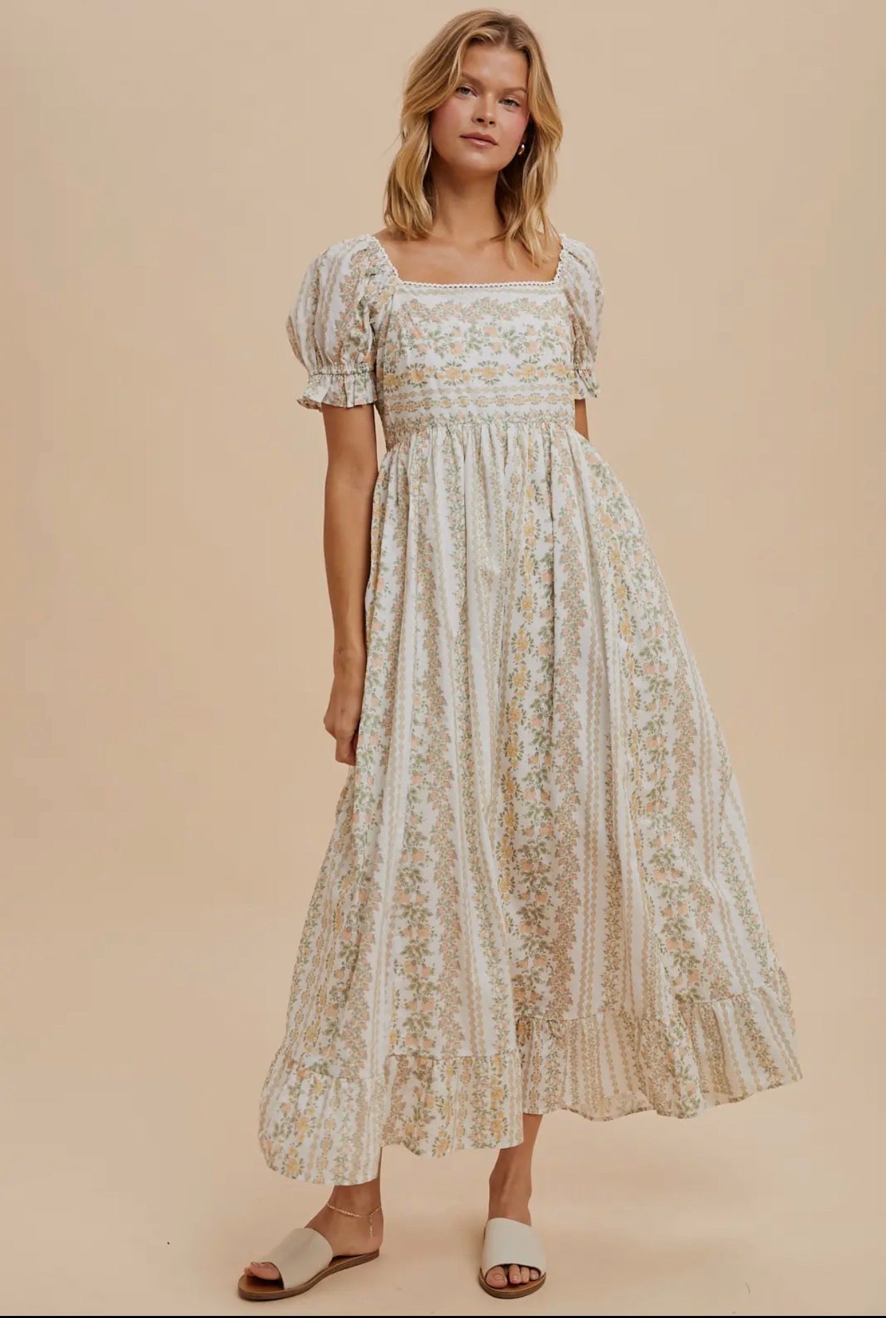 Dalia Floral Cotton Maxi Dress