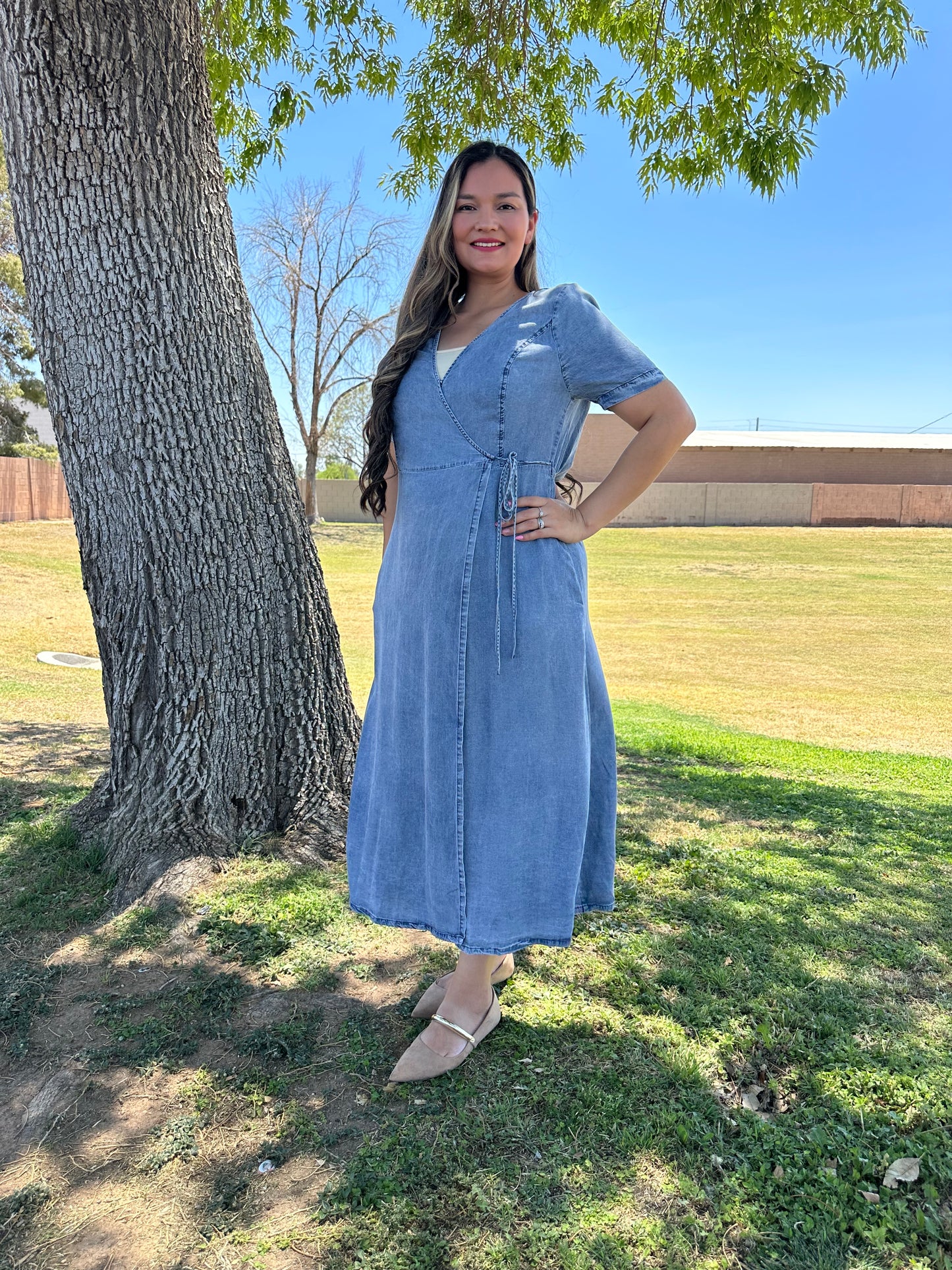 Jenny Midi Denim Dress