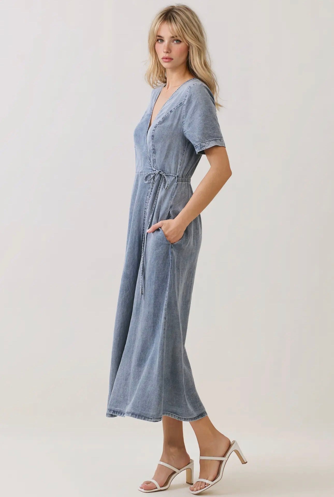 Jenny Midi Denim Dress