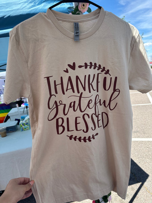 THANKFUL GRATEFUL BLESSED SHIRT