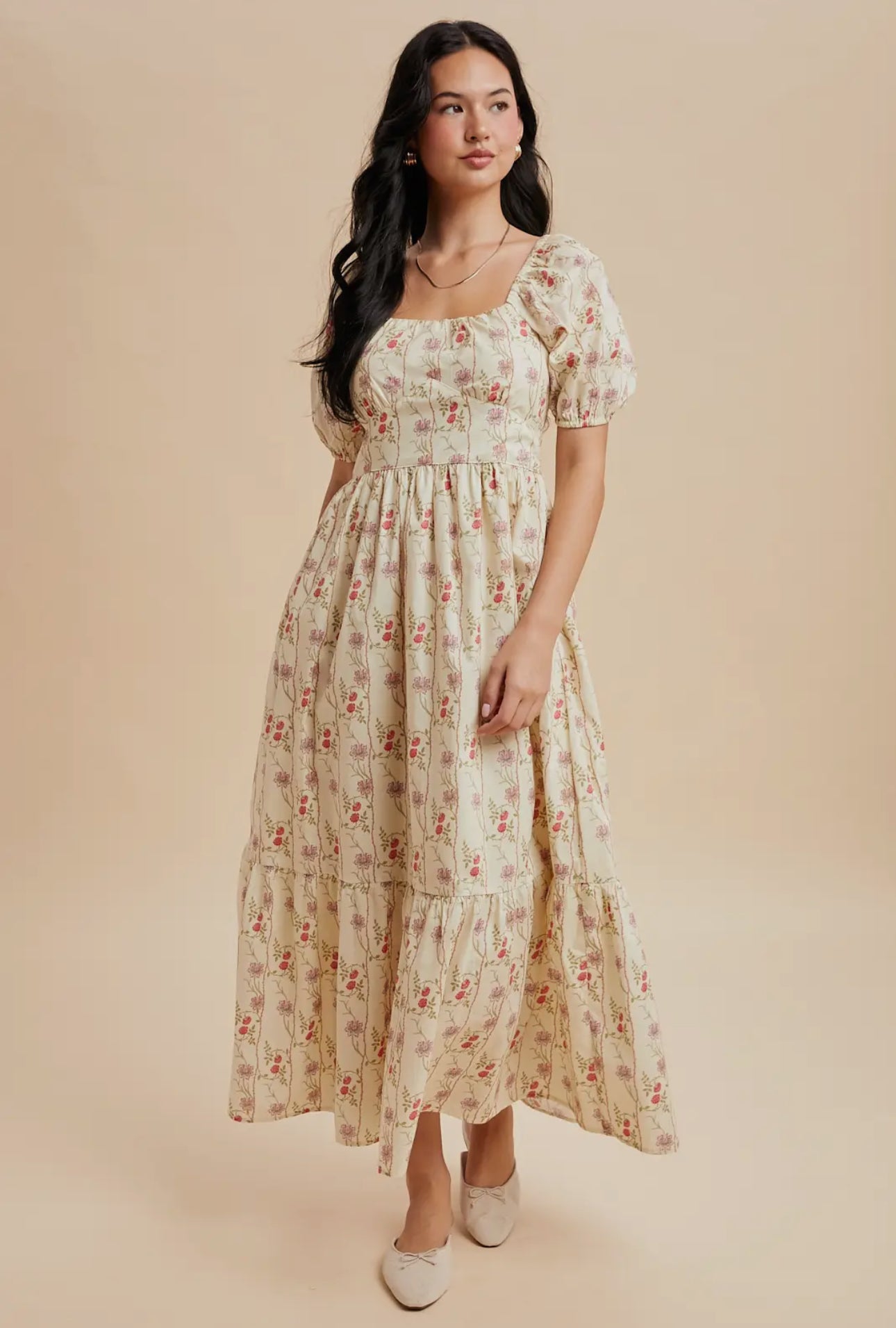 Elizabeth Cotton Floral Maxi Dress