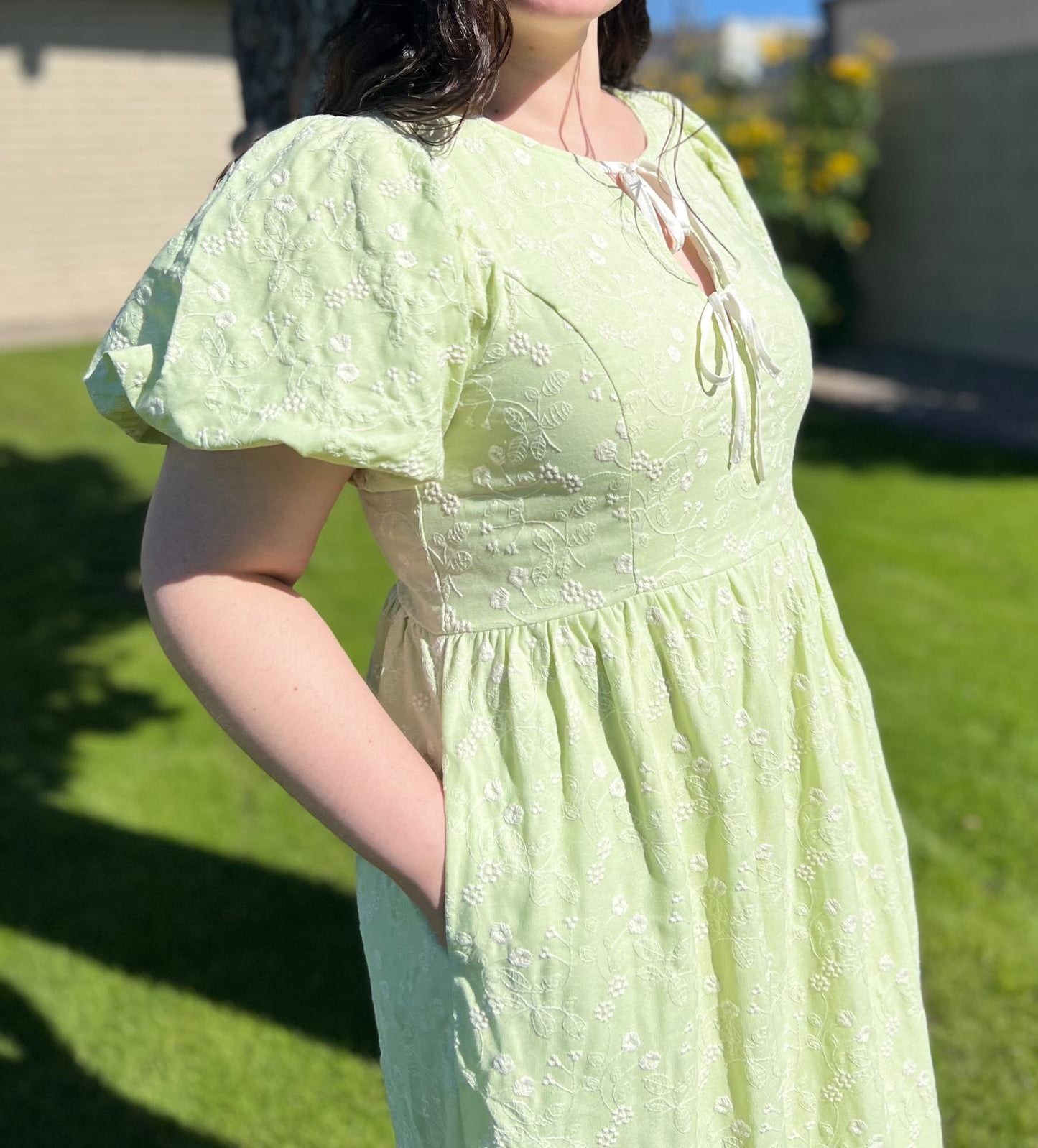 Floral Embroidered Tiered Maxi Dress
